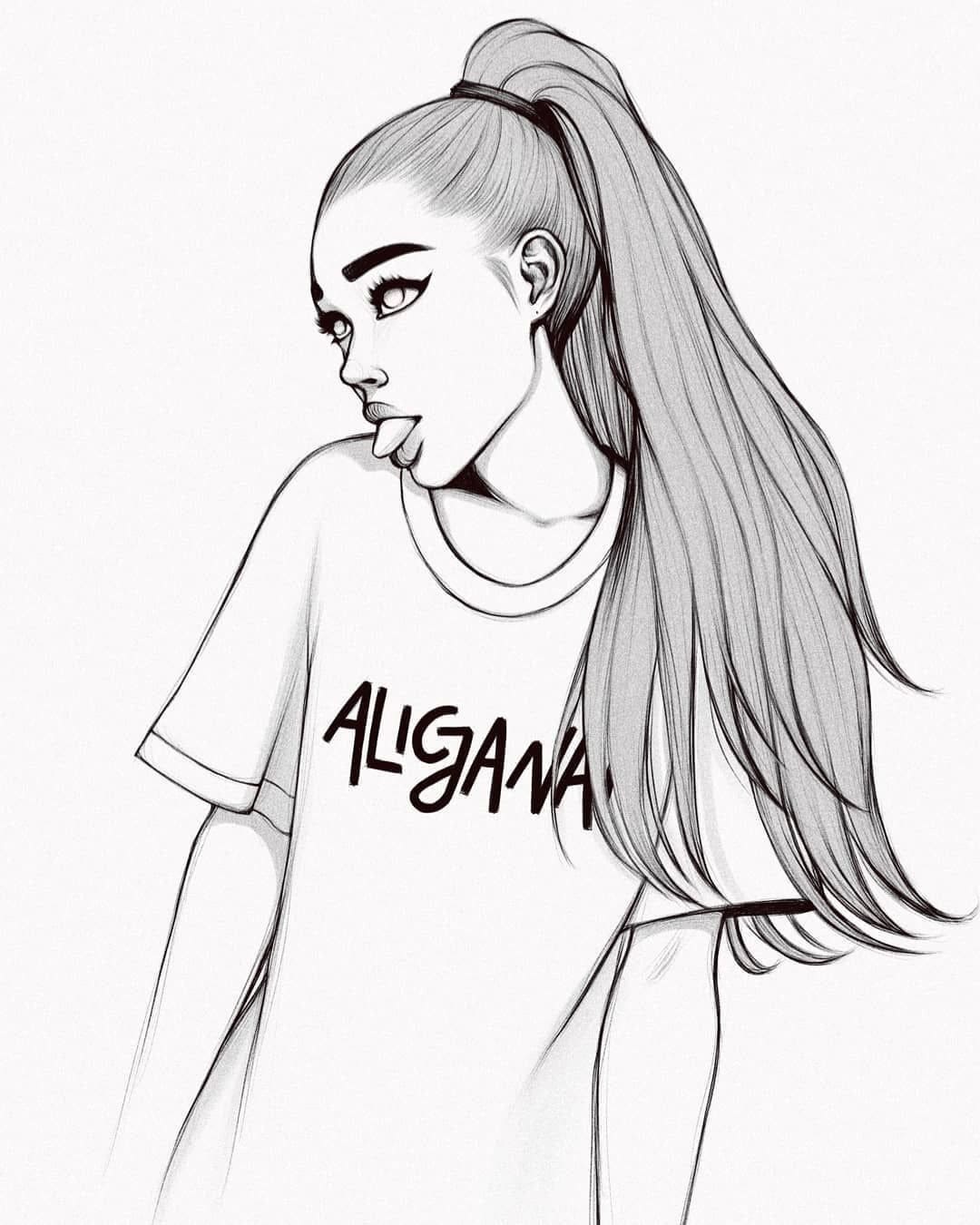 Målarbild Vackra Ariana Grande