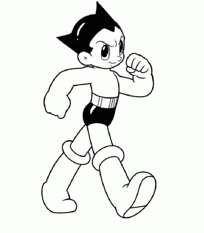 Målarbild Astro Boy Utskrivbar