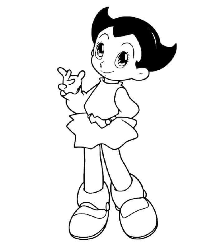 Målarbild Astro Girl Uran från Astro Boy