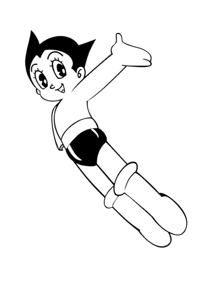 Målarbild Bedårande Astro Boy