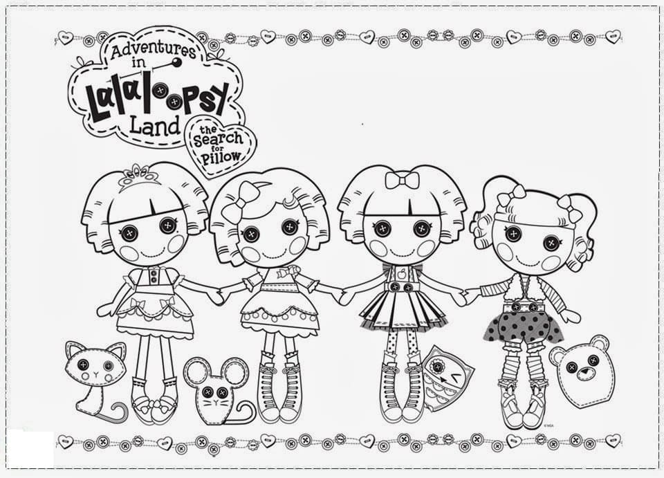 Målarbild Lalaloopsy Dockor