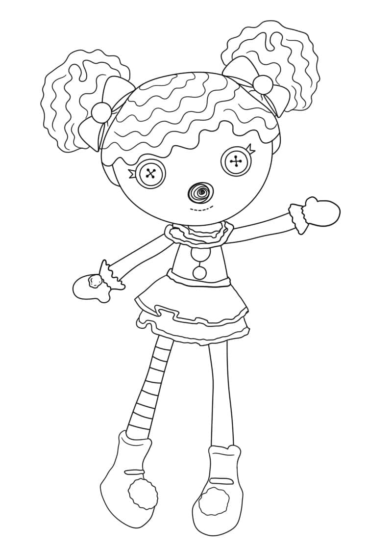 Målarbild Vänlig Lalaloopsy Docka