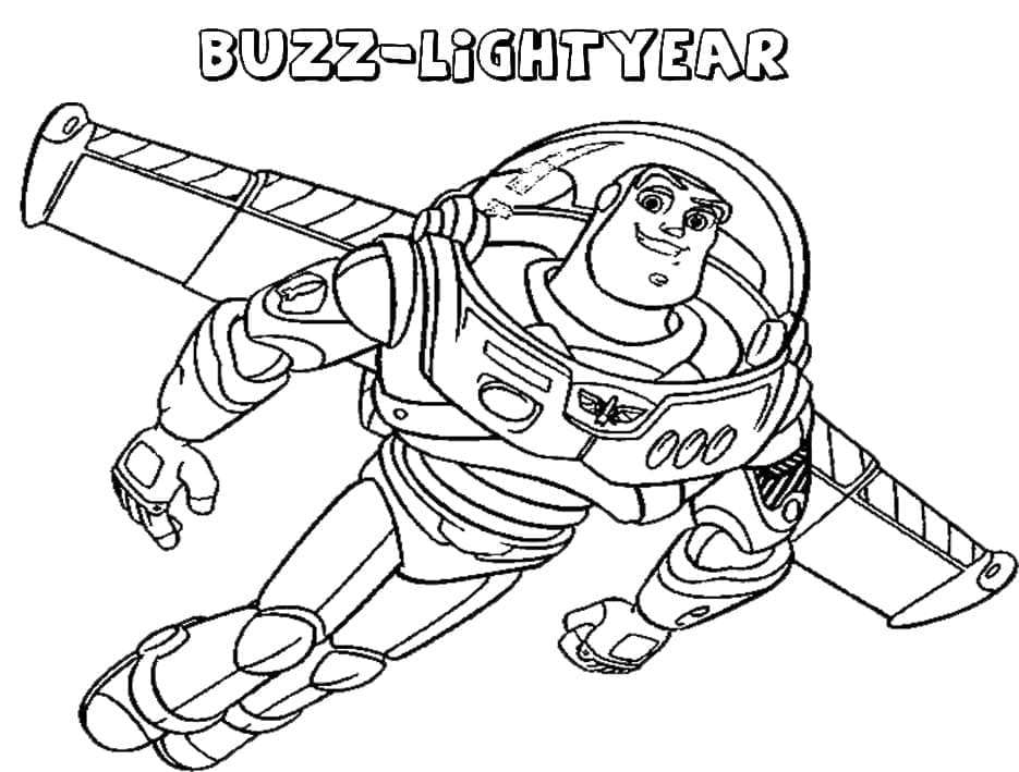 Målarbild Buzz Lightyear för Barn