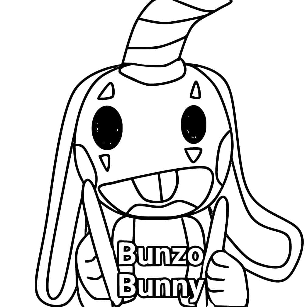 Målarbild Rolig Bunzo Bunny