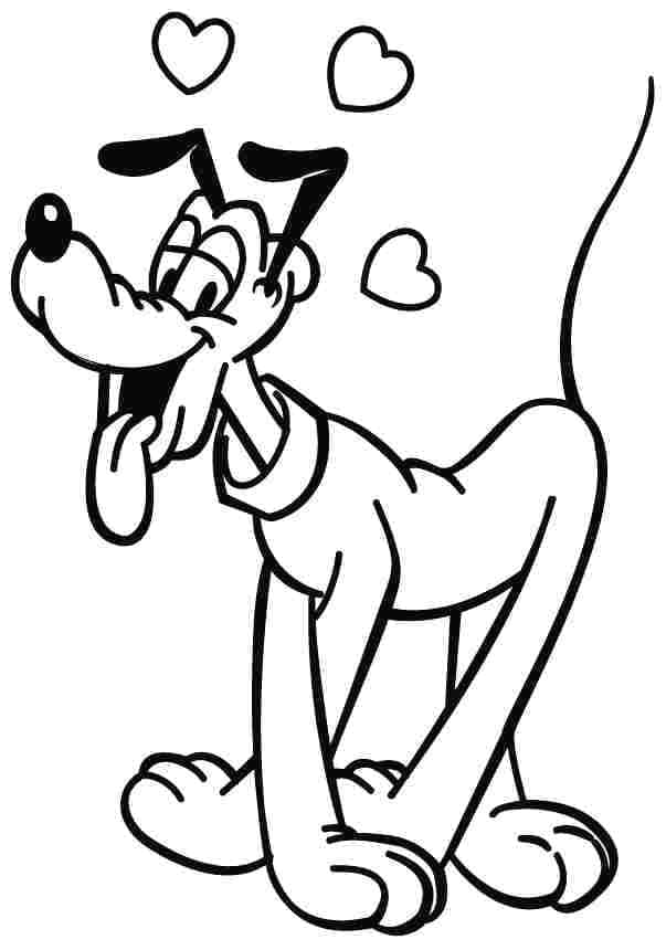 Målarbild Disney Pluto