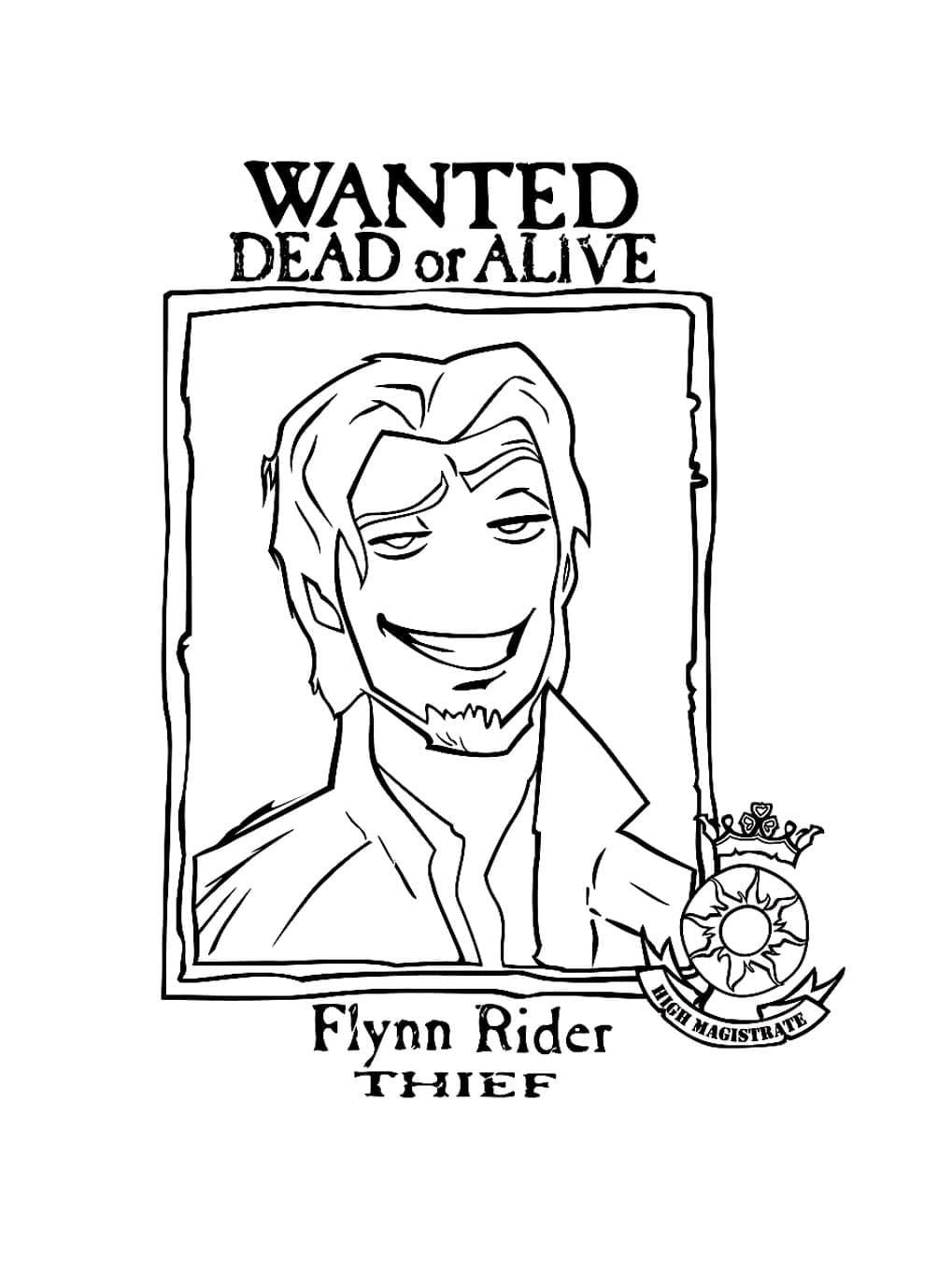 Målarbild Flynn Rider