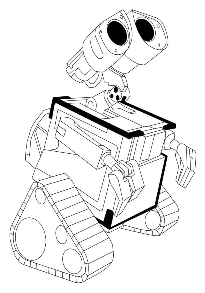 Målarbild Mycket Bedårande Wall-E