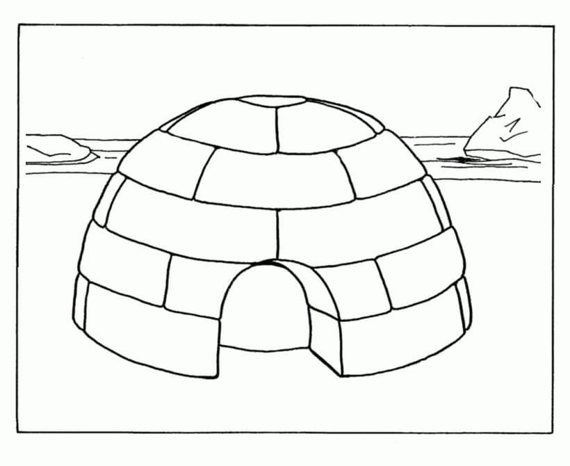 Målarbild Fin Igloo