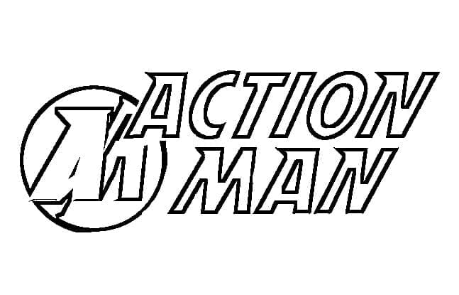 Målarbild Logotyp för Action Man