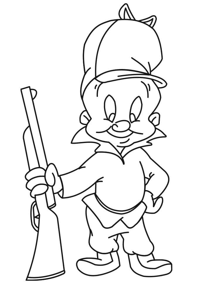 Målarbild Elmer Fudd Looney Tunes