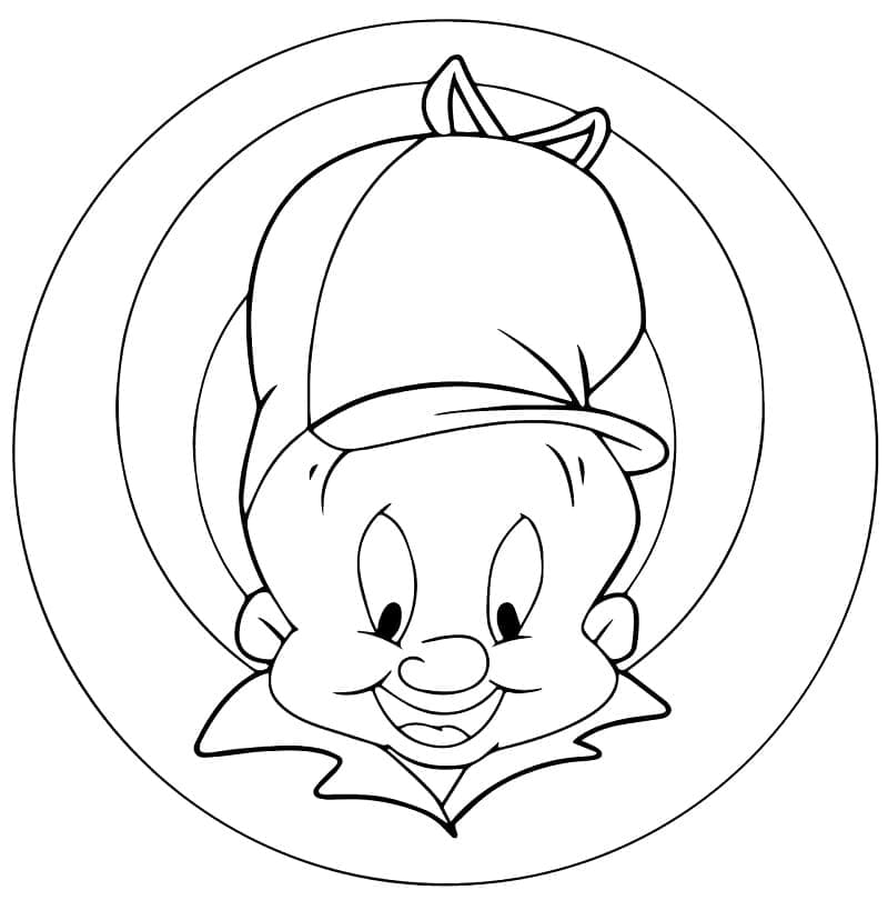 Målarbild Elmer Fudd från Looney Tunes