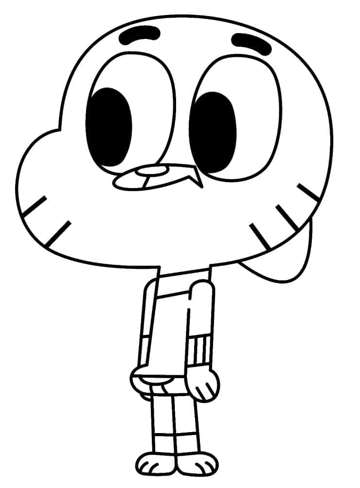 Målarbild Gumball Watterson