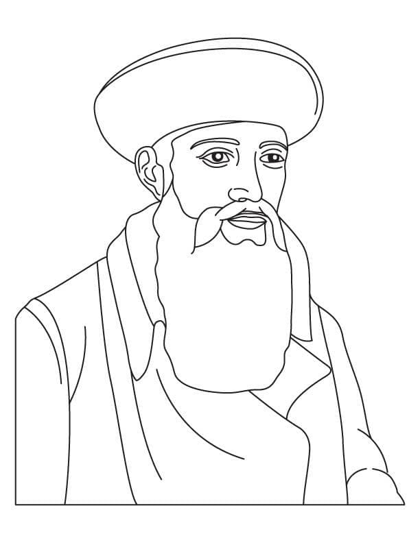 Målarbild Johannes Gutenberg Tysk Uppfinnare