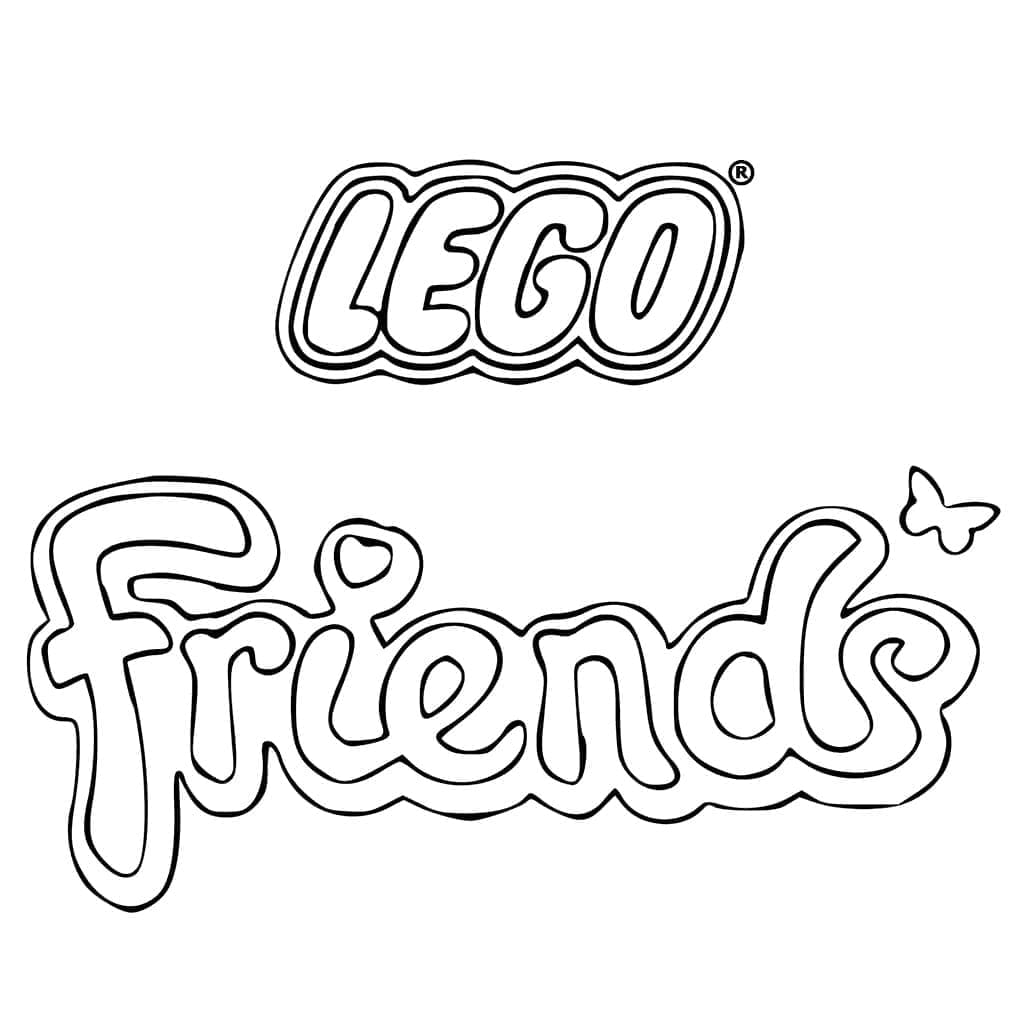 Målarbild Logotyp för Lego Friends