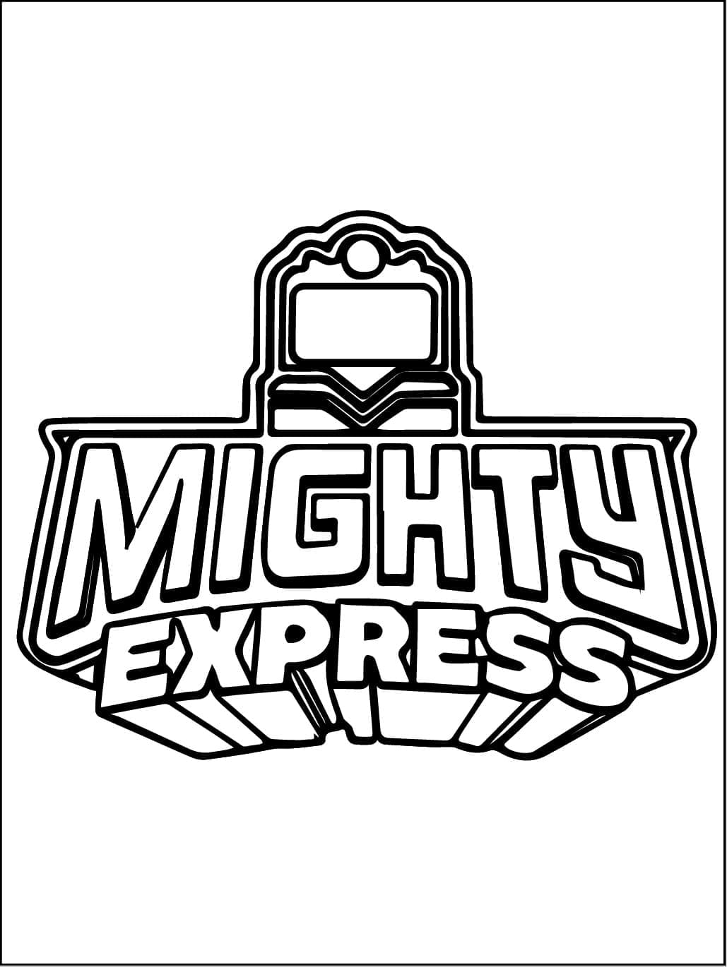 Målarbild Logotyp för Mighty Express