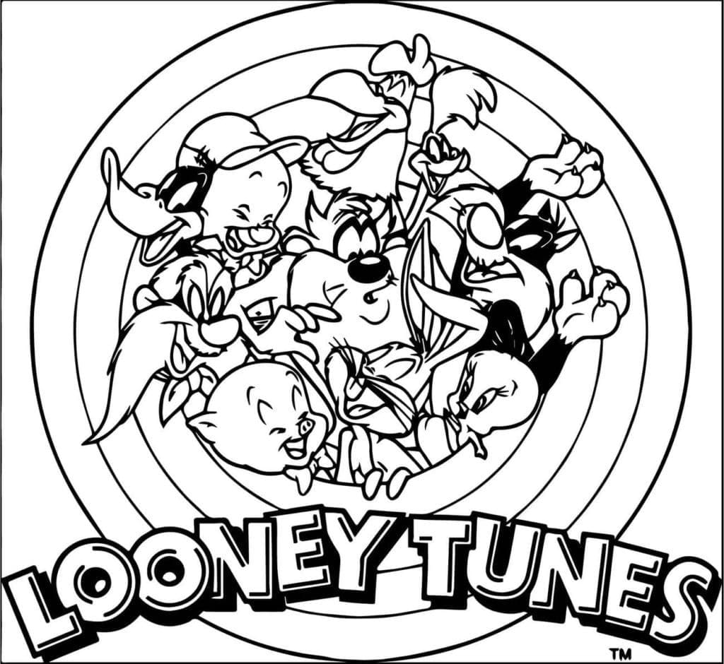 Målarbild Looney Tunes Gratis Utskrivbar för Barn