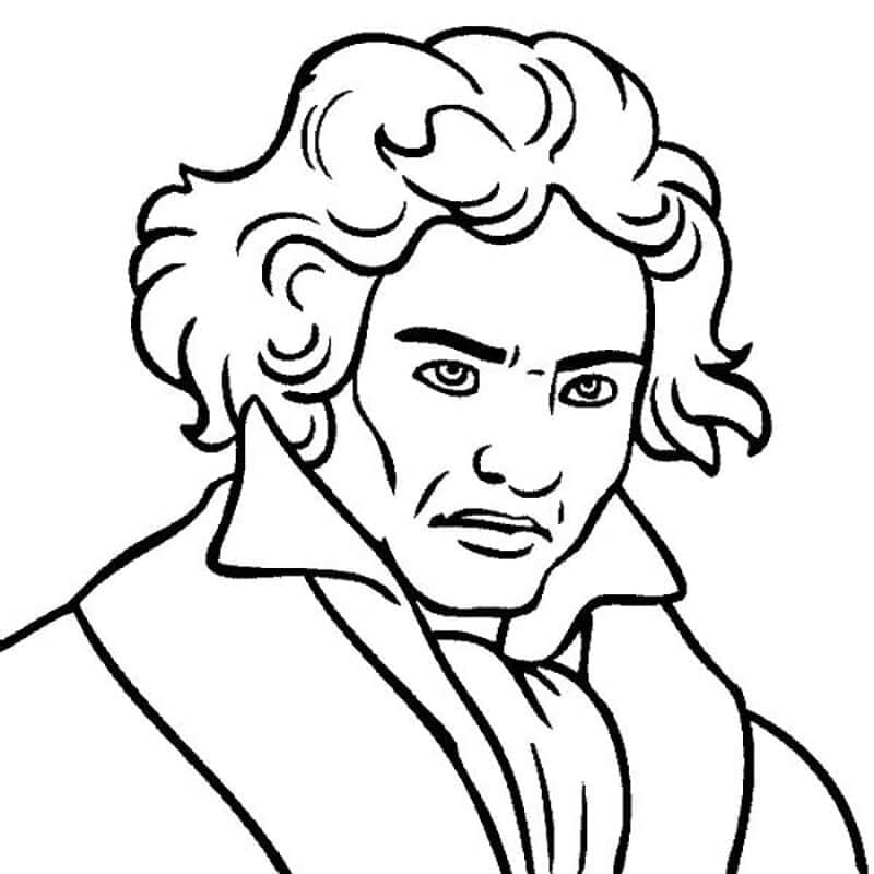 Målarbild Ludwig Van Beethoven