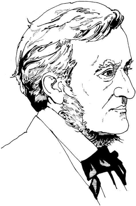 Målarbild Richard Wagner