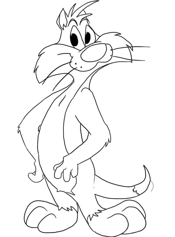 Målarbild Sylvester Looney Tunes