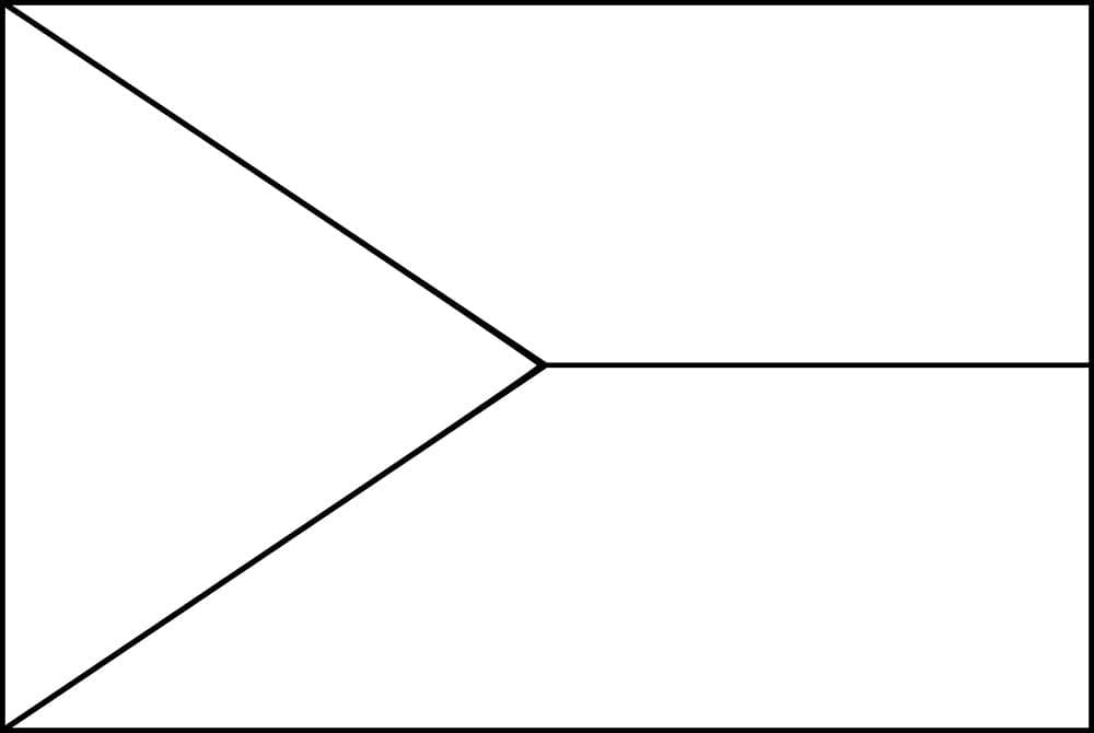 Målarbild Tjeckien Flagga Gratis Utskrivbar