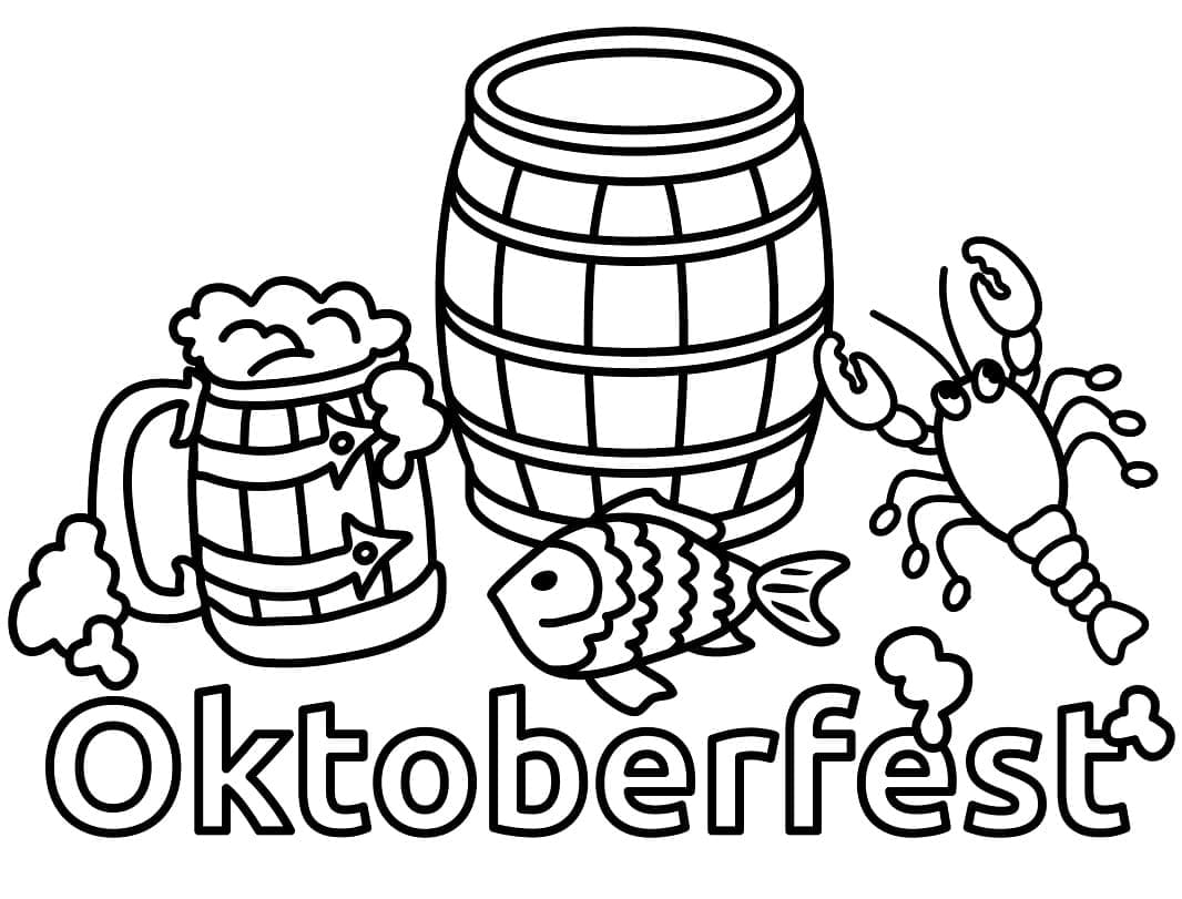 Målarbild Välkommen till Oktoberfest