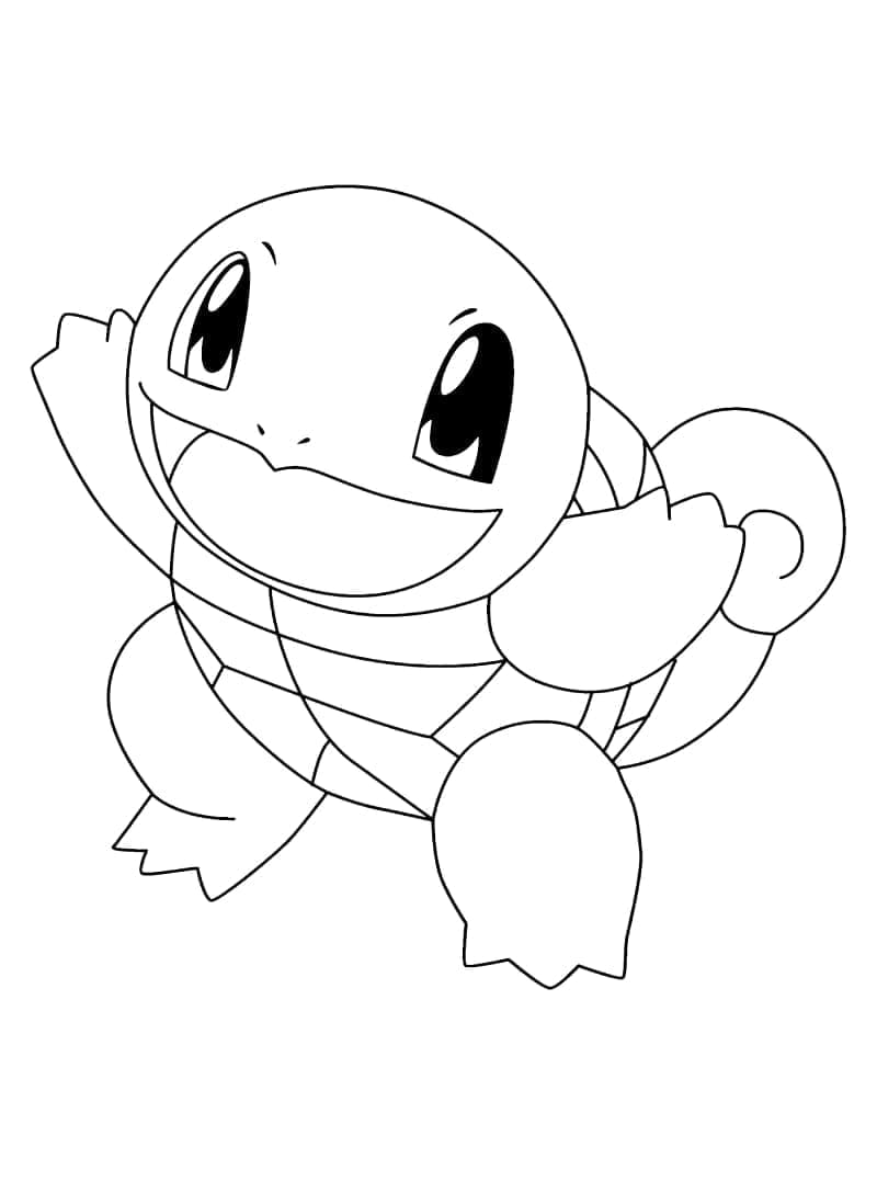 Målarbild Glad Pokémon Squirtle