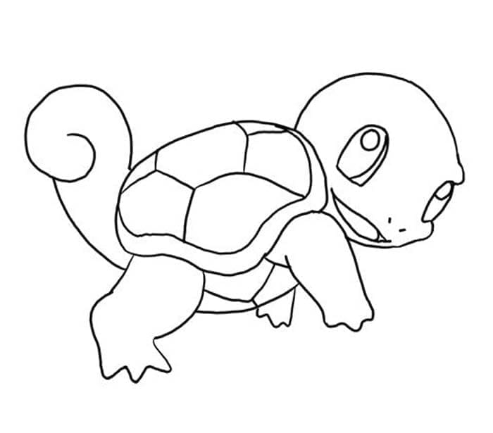 Målarbild Härlig Squirtle