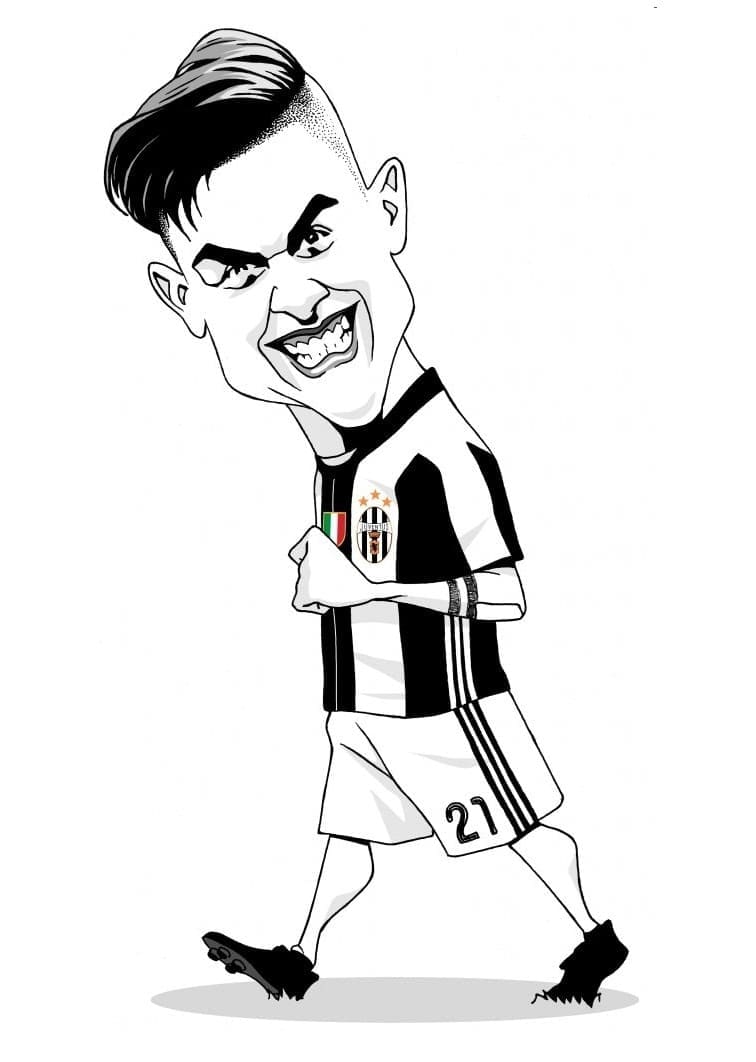 Målarbild Paulo Dybala