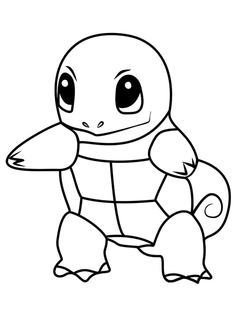 Målarbild Pokemon Squirtle Gratis