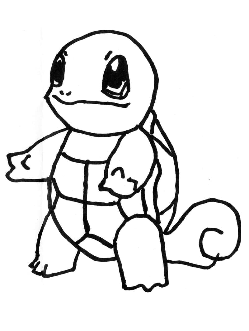 Målarbild Pokemon Squirtle för Barn