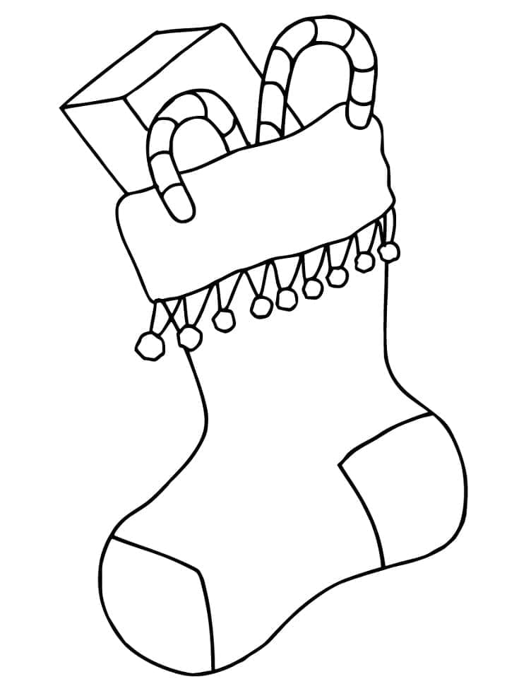 Målarbild Free Xmas Stocking