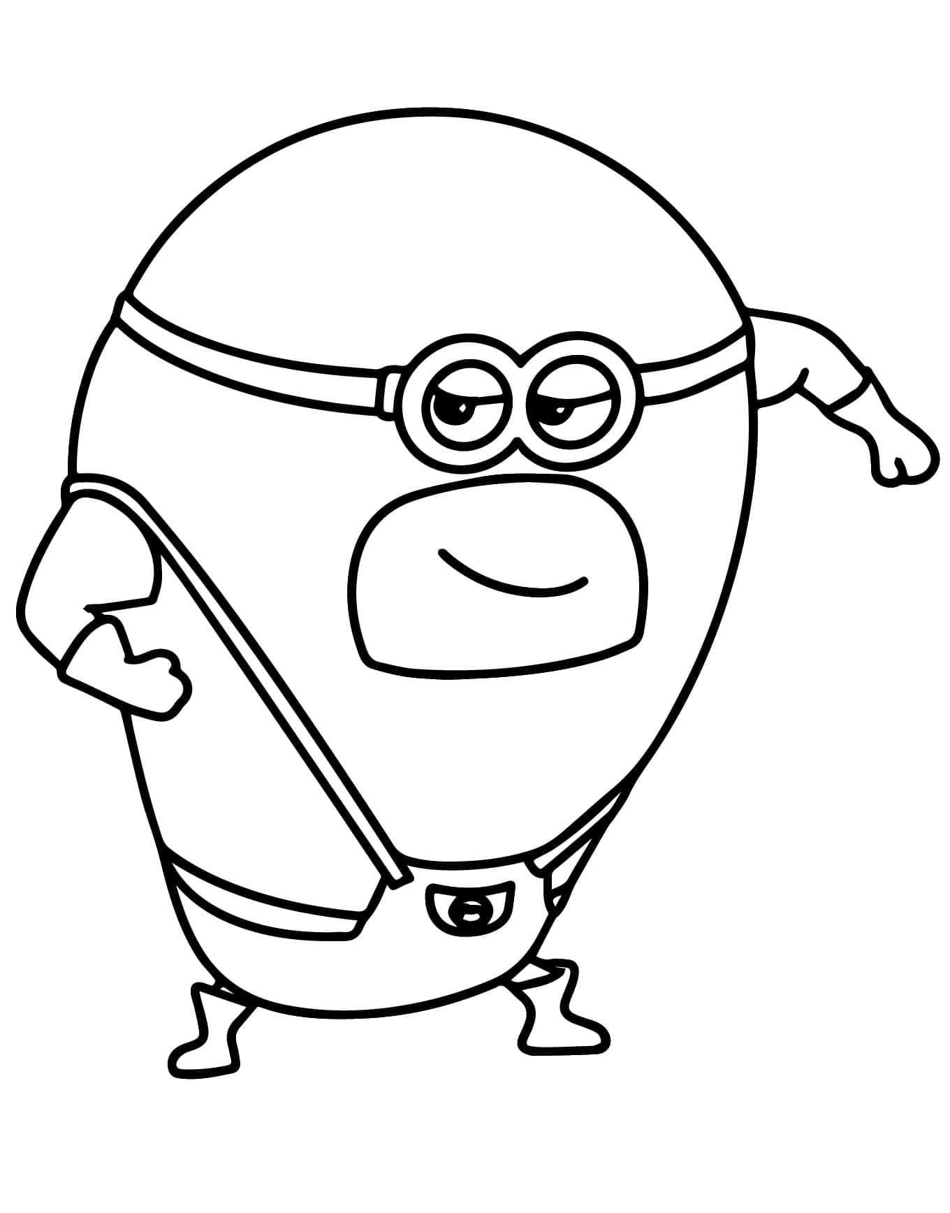 Målarbild Mega Minion Dave från Dumma Mej 4