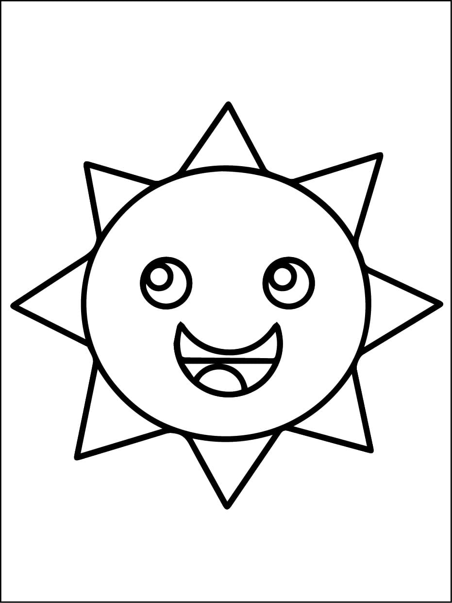 Målarbild Mr. Sun från Incredibox Sprunki