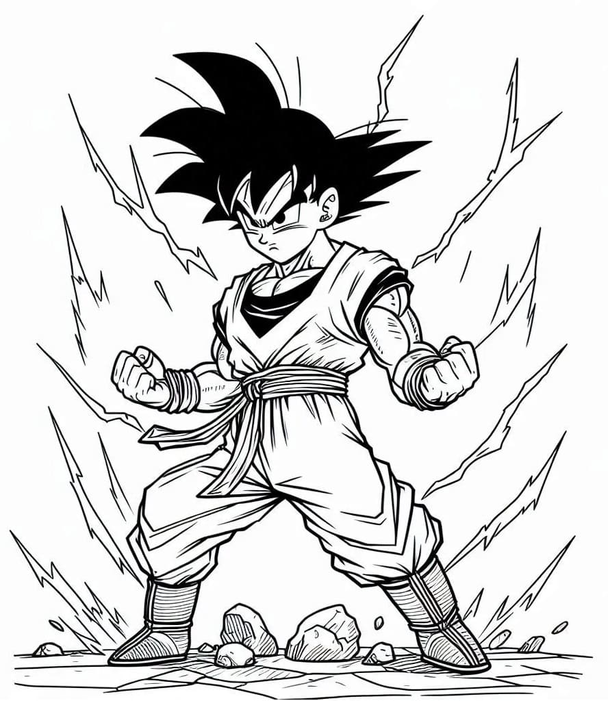 Målarbilder Son Goku