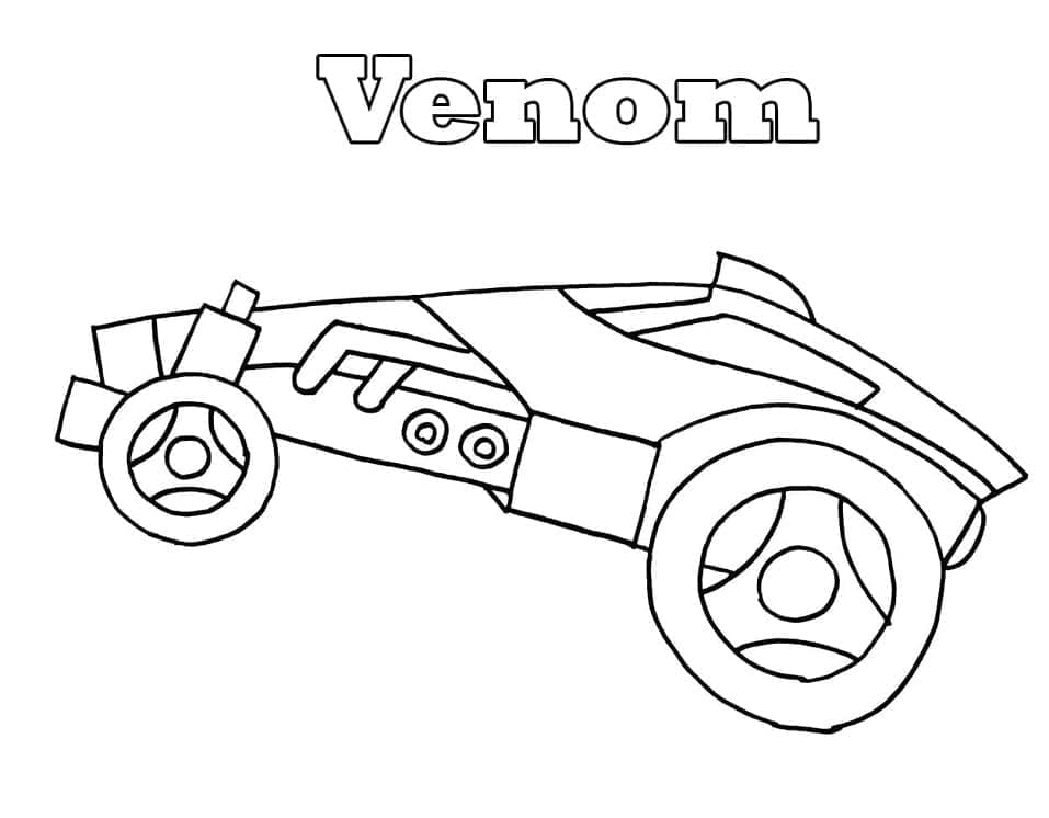 Målarbild Venom Rocket League