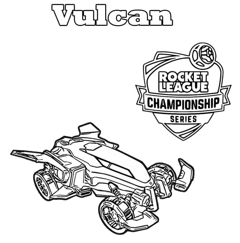 Målarbild Vulcan Rocket League