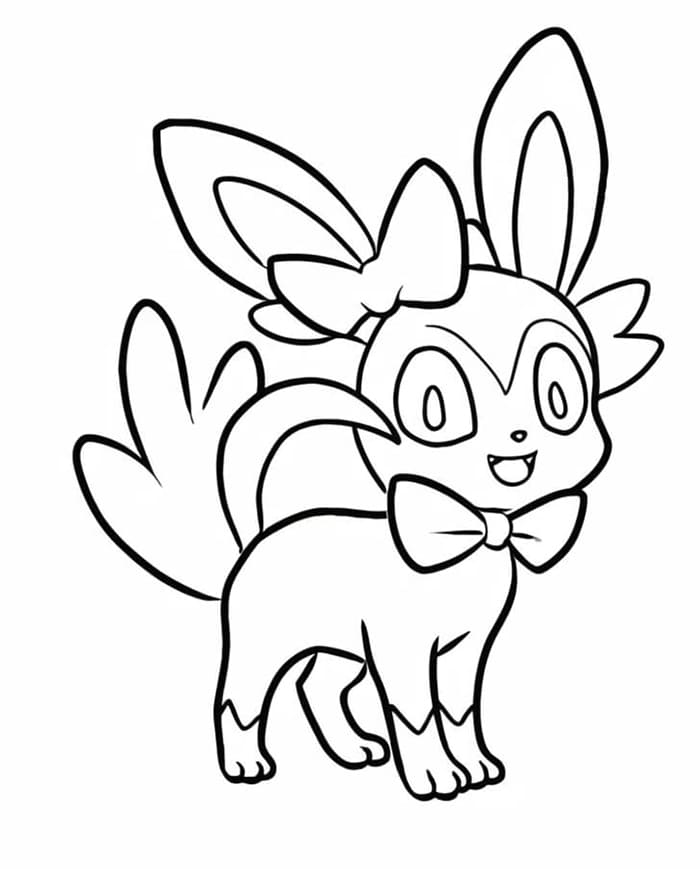 Målarbild Härliga Sylveon