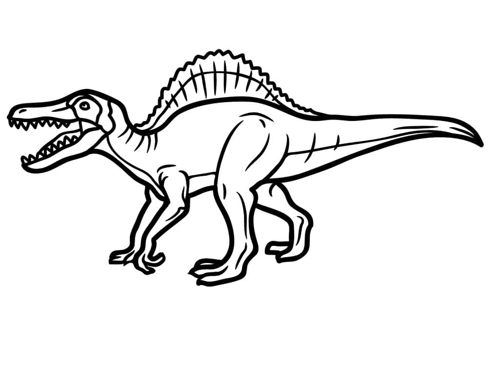 Målarbild Spinosaurus 2