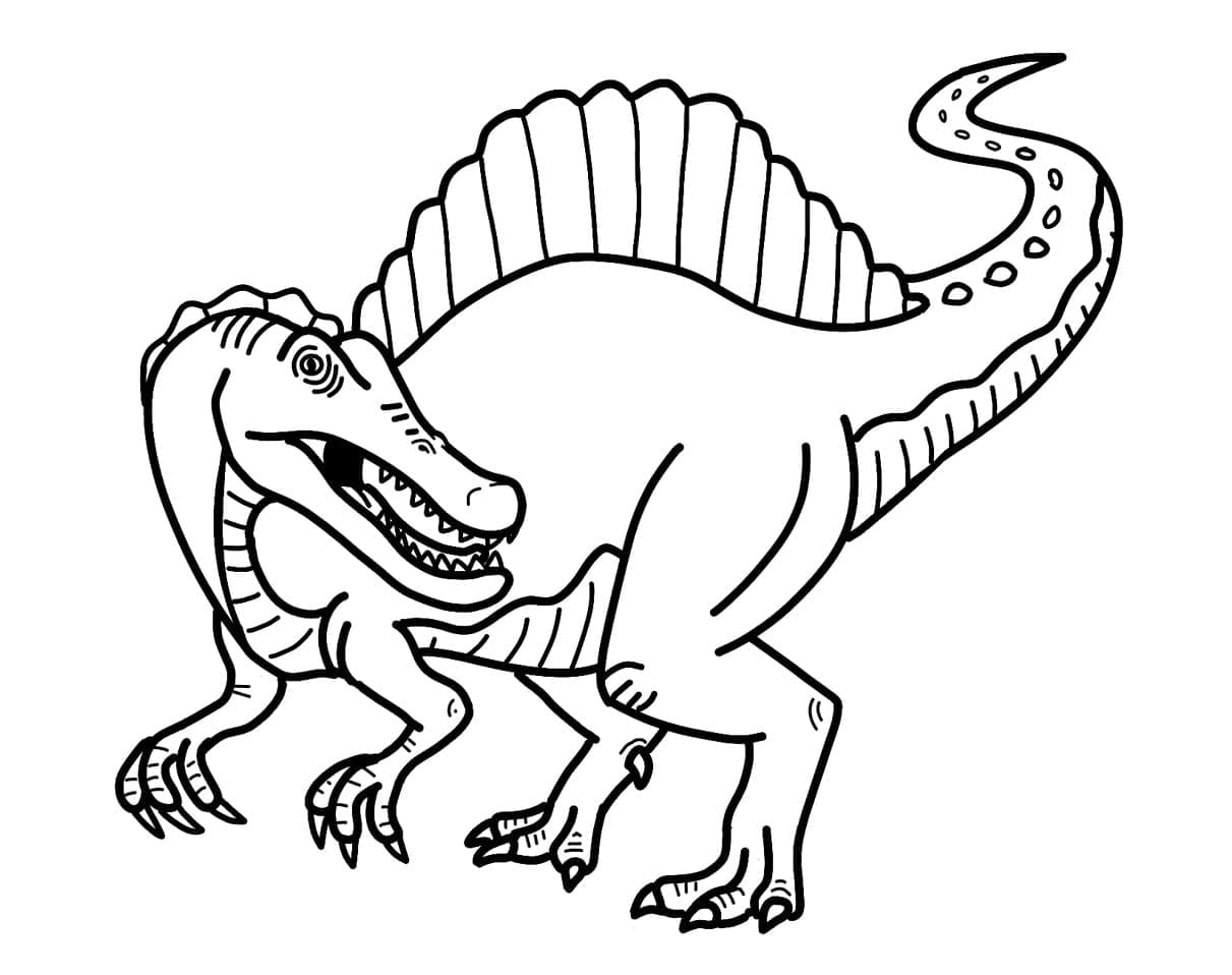 Målarbilder Spinosaurus