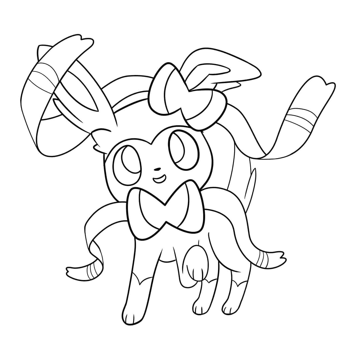 Målarbild Sylveon Pokemon