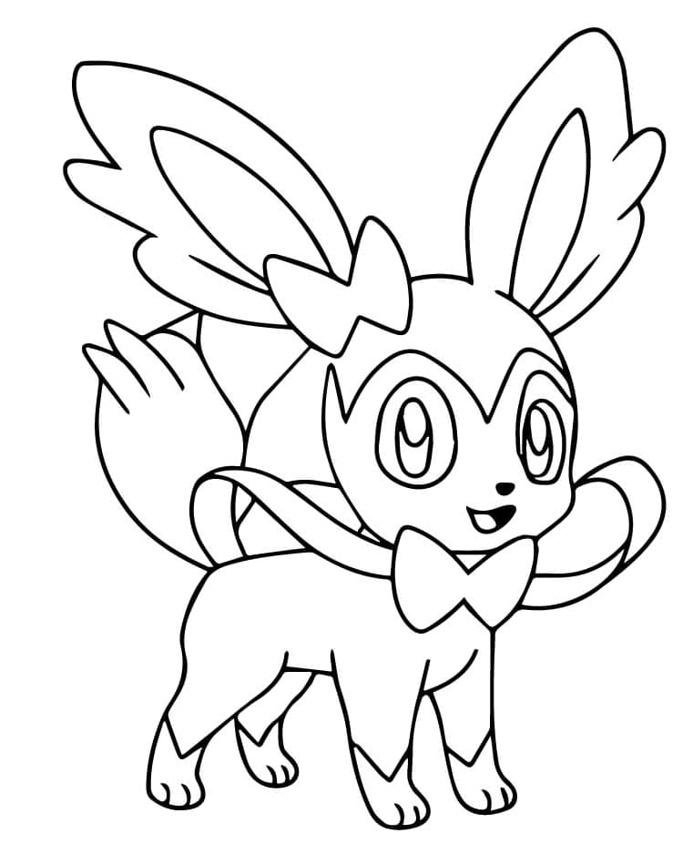 Målarbild Väldigt Söt Sylveon