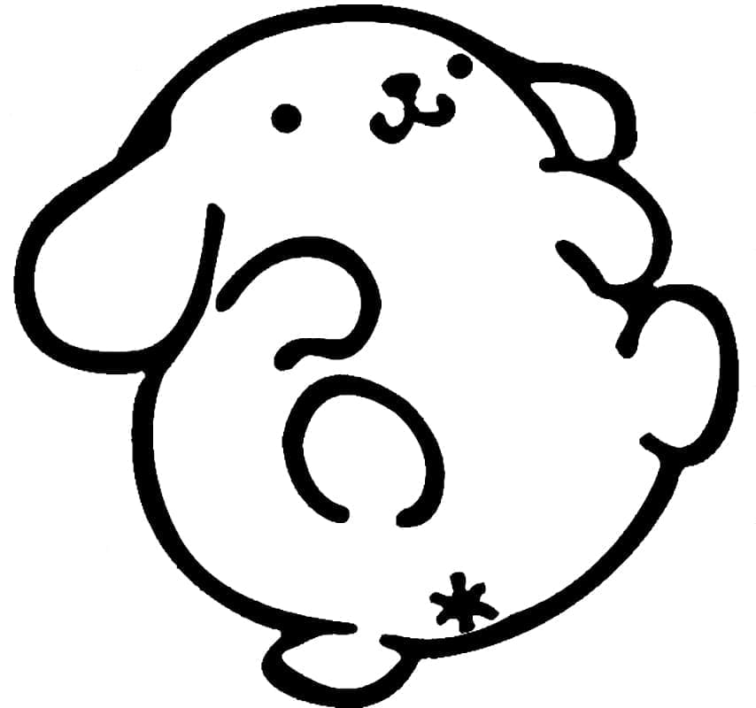 Målarbild Pompompurin 2