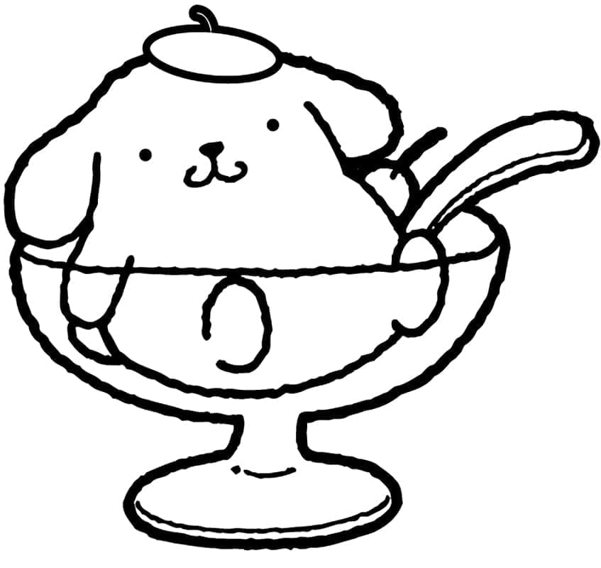 Målarbild Pompompurin 3