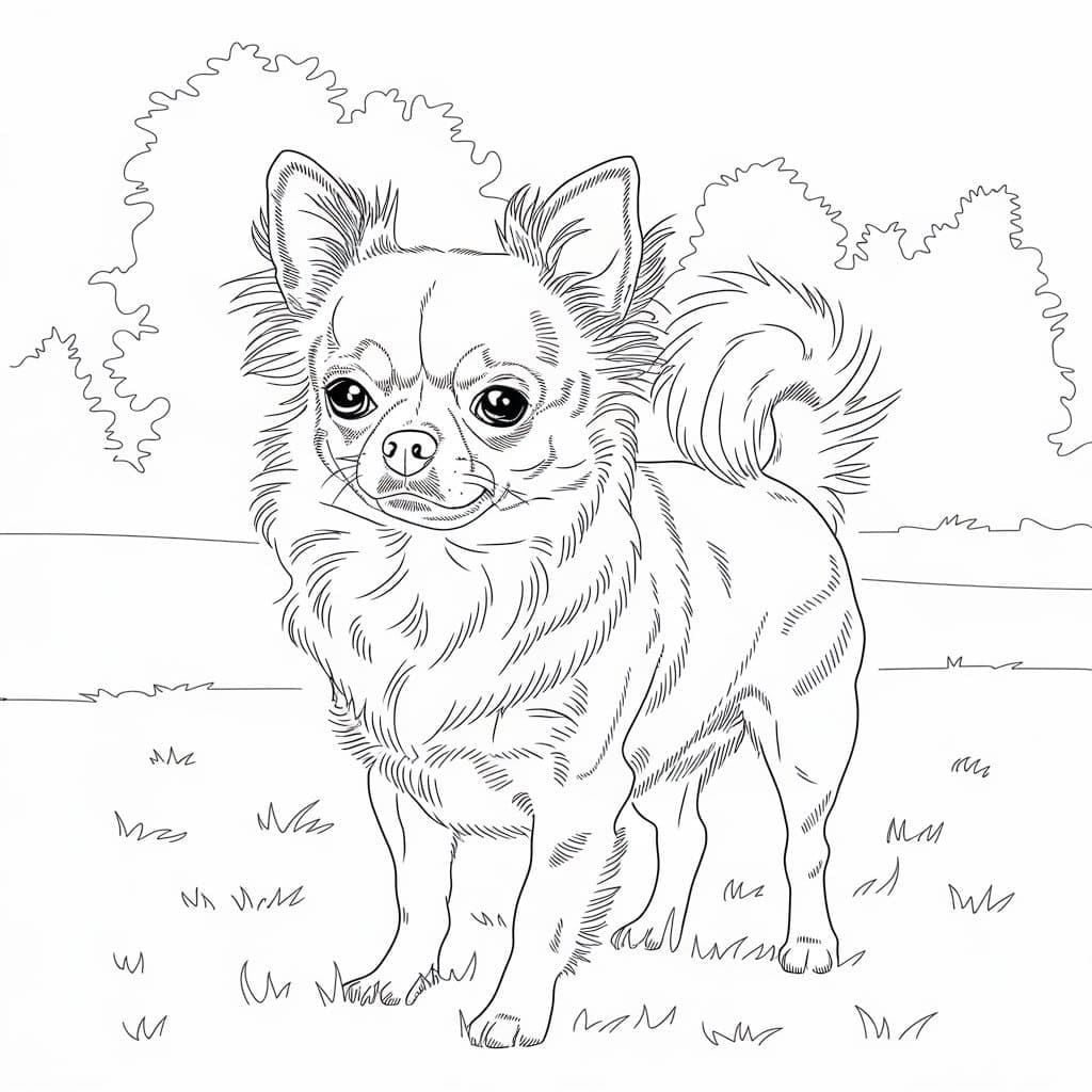 Målarbild Realistisk Chihuahua