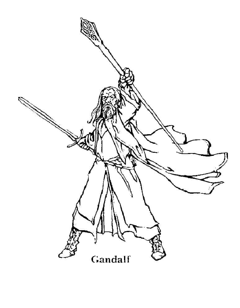 Målarbild Gandalf