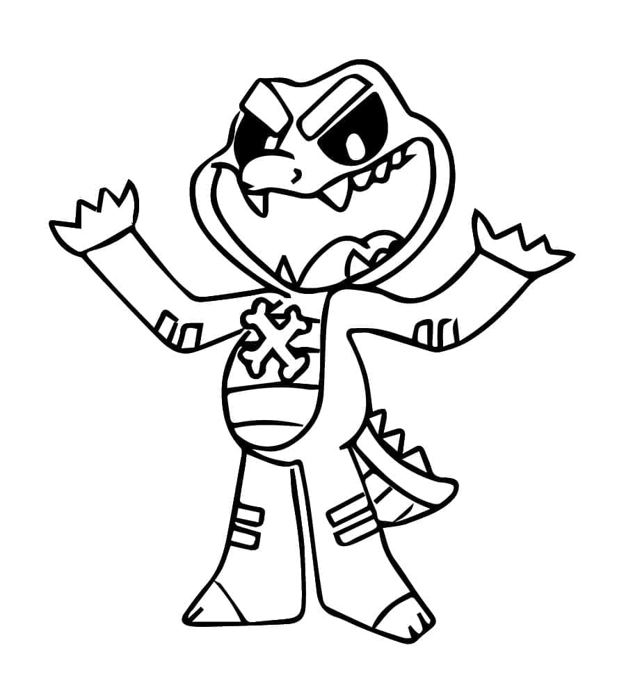 Målarbild Allister Gator Nightmare Critters