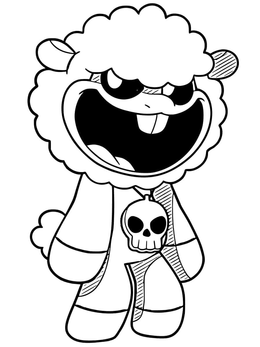 Målarbild Baba Chops från Nightmare Critters
