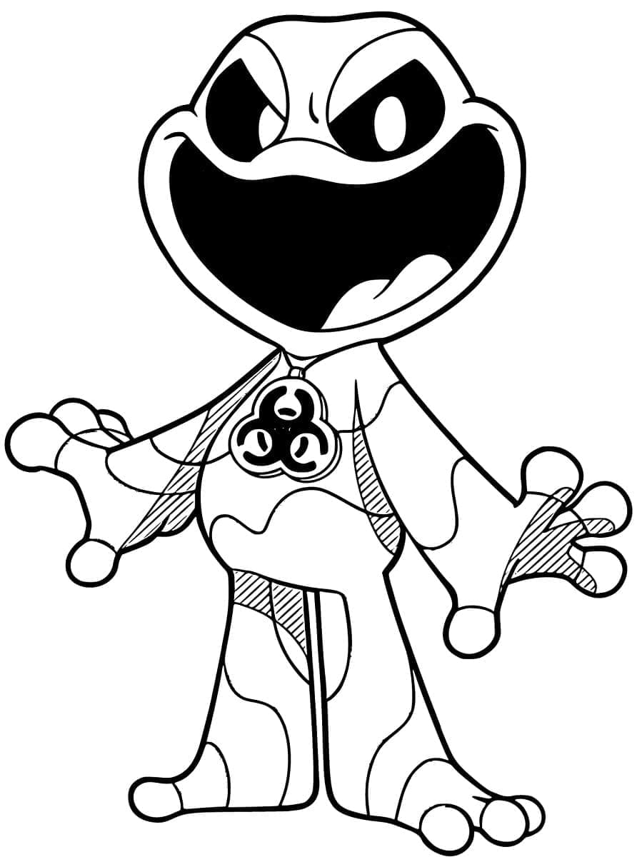 Målarbild Icky Licky från Nightmare Critters