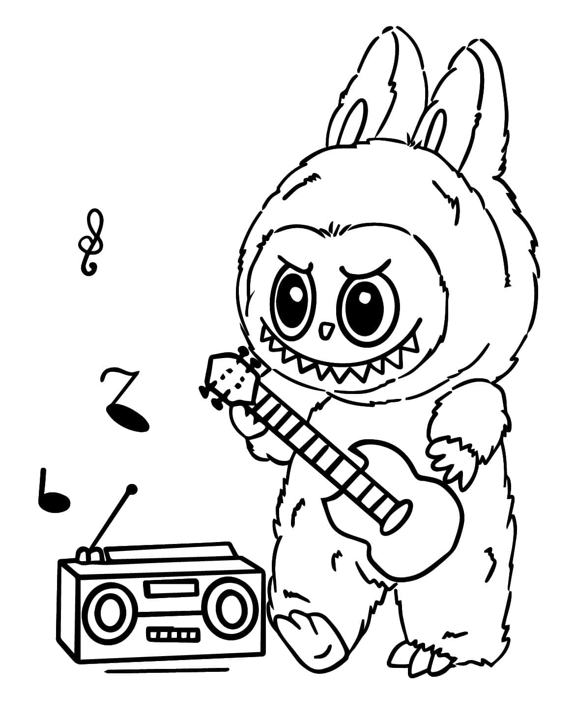 Målarbild Labubu 1