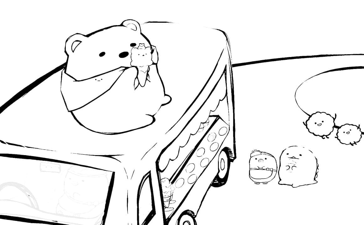 Målarbild Sumikko Gurashi 3